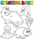 sfatulparintilor.ro, planse de colorat, animale preistorice