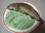 Piure de conopida cu brocoli si peste