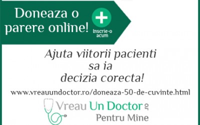 Doneaza 50 de cuvinte online ca sa poti alege un medic bun pentru tine