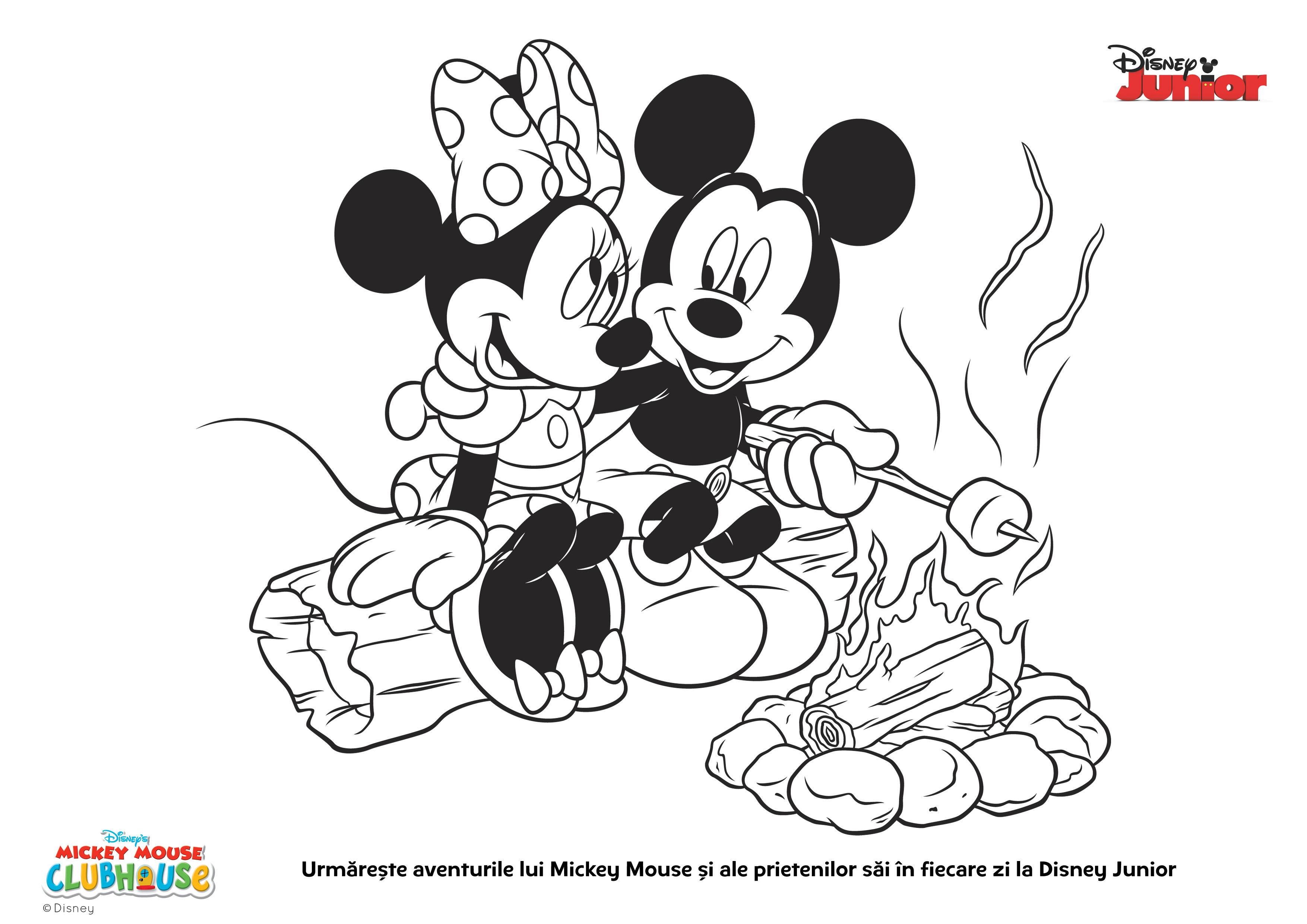 Dissipation Anyone easy to be hurt Planse de colorat pentru copii: Mickey Mouse si focul de tabara -  Sfatulparintilor.ro