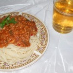 Spaghete cu soia si ciuperci