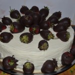 Tort strawberries tanned (capsuni bronzate)
