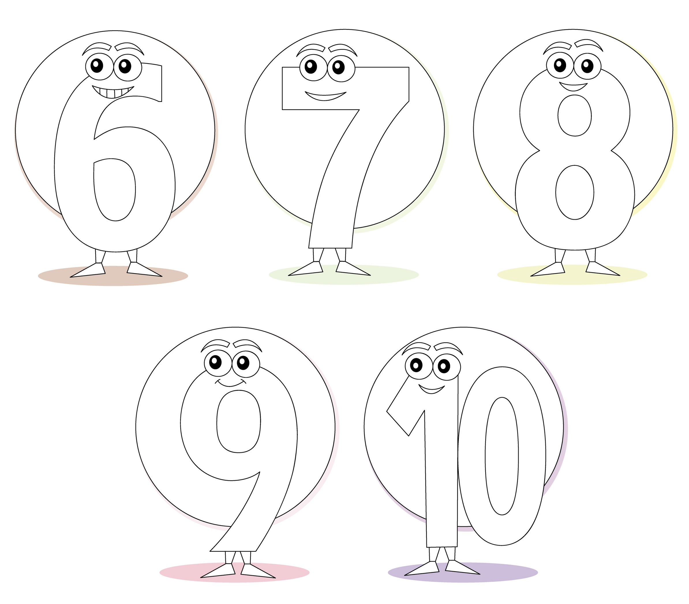 Sfatulparintilor Ro Desene Colorat Numerele 6 10 Sfatulparintilor Ro