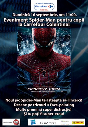 sfatulparintilor.ro - Spider Man la Carrefour Colentina