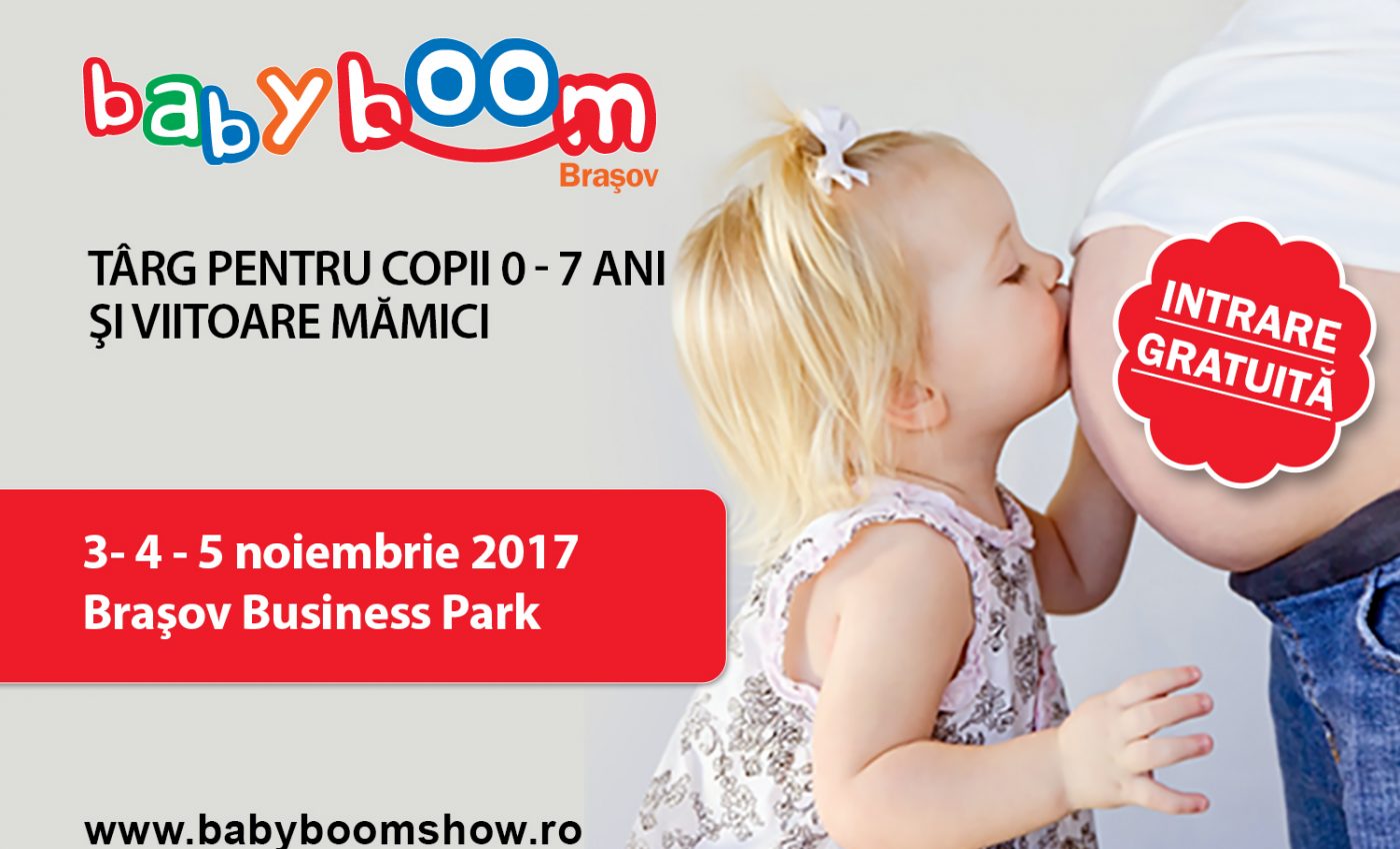 La inceput de noiembrie, parintii si piticii din Brasov, si nu numai, sunt asteptati la Baby Boom Show - Targ pentru copii 0 - 7 ani și gravide