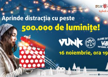 Știai că cea mai mare instalație de Crăciun indoor (de interior) din Europa se află în București? Are peste 500.000 de beculețe, se află în Sun Plaza și va fi aprinsă pe 16 noiembrie!