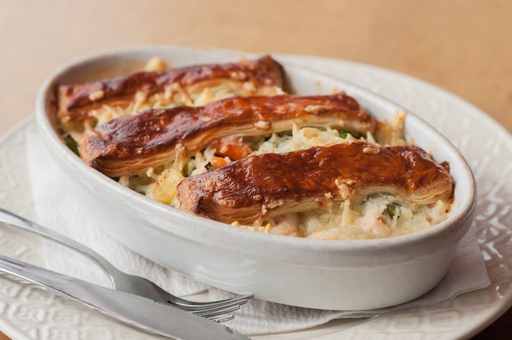 Spaghete cu legume in foaie de aluat