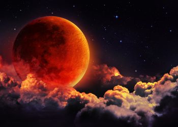 Eclipsa totala de SuperLuna plina sangerie in Scorpion