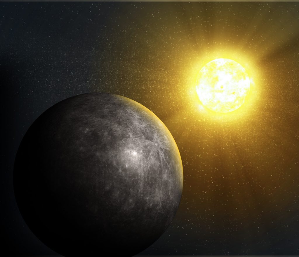 Soarele in conjunctie cu Mercur retrograd