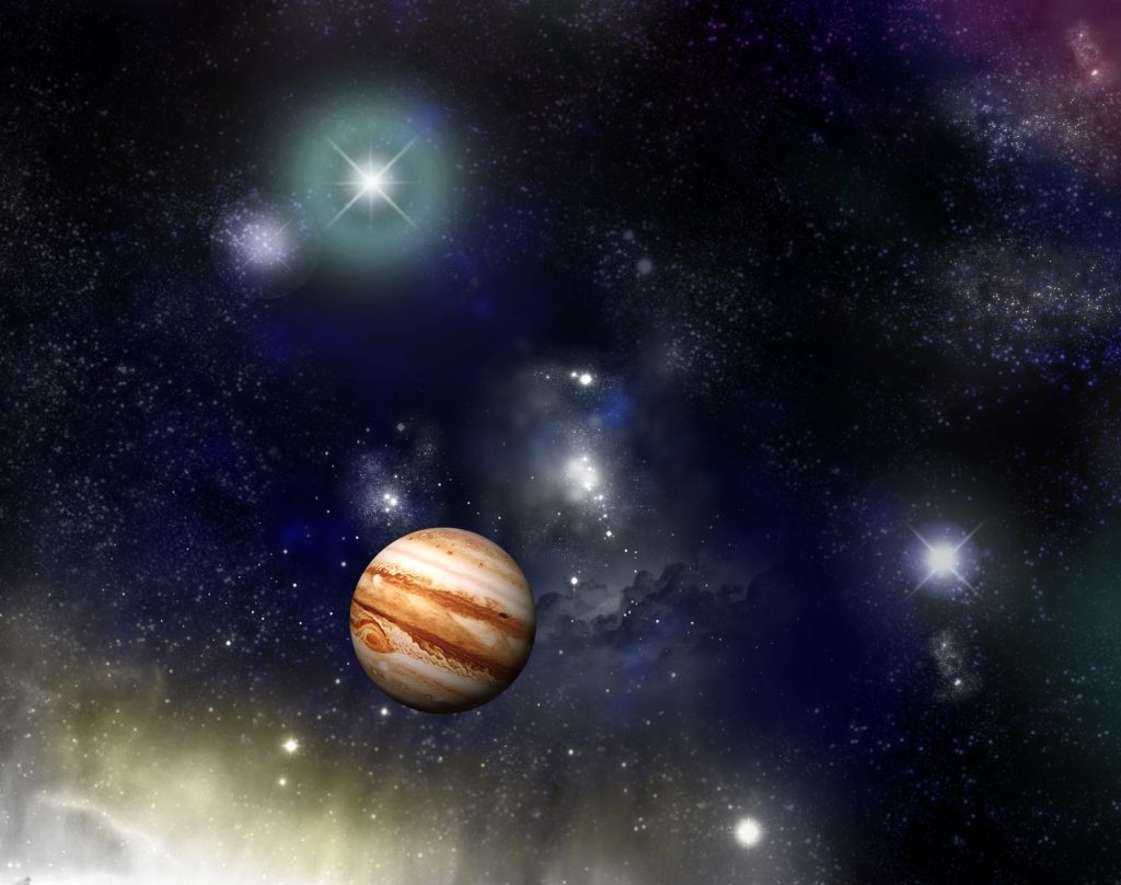 Jupiter retrograd in “sfera de cristal”