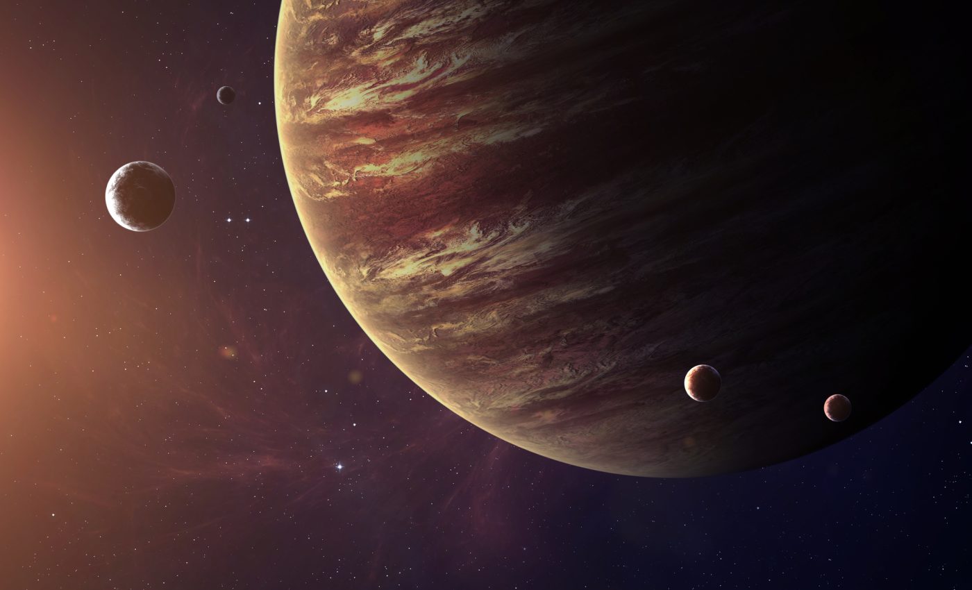 Jupiter și Mercur trigon