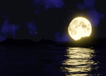 Eclipsă de Lună plină a viermelui în Balanță