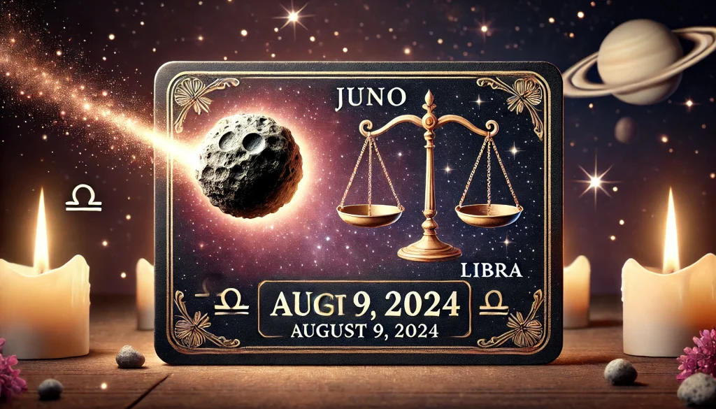 Juno intră în Balanță din 9 august 2024