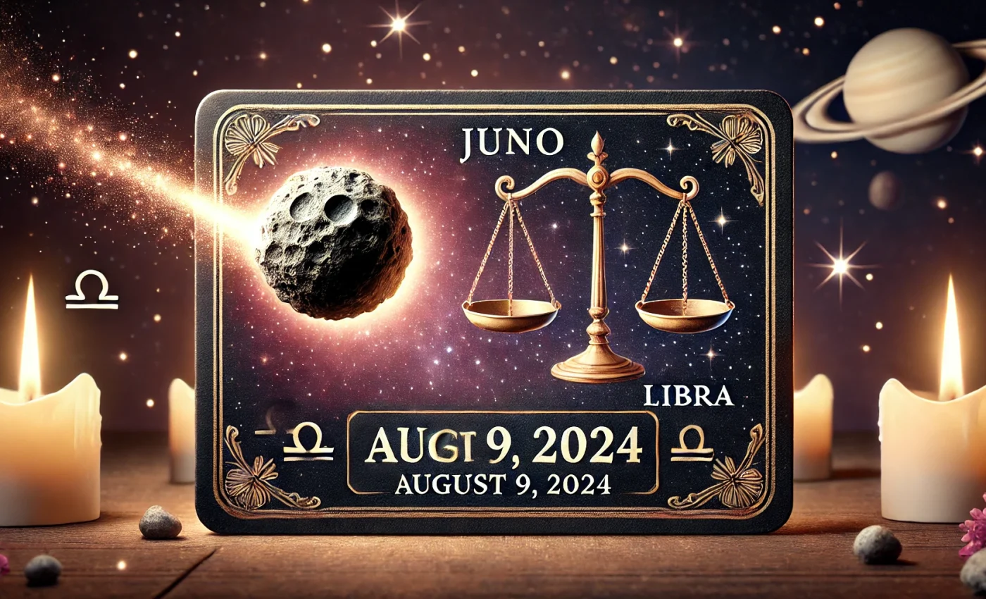 Juno intră în Balanță din 9 august 2024