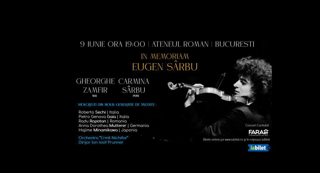 Concert caritabil in memoriam Eugen Sârbu
