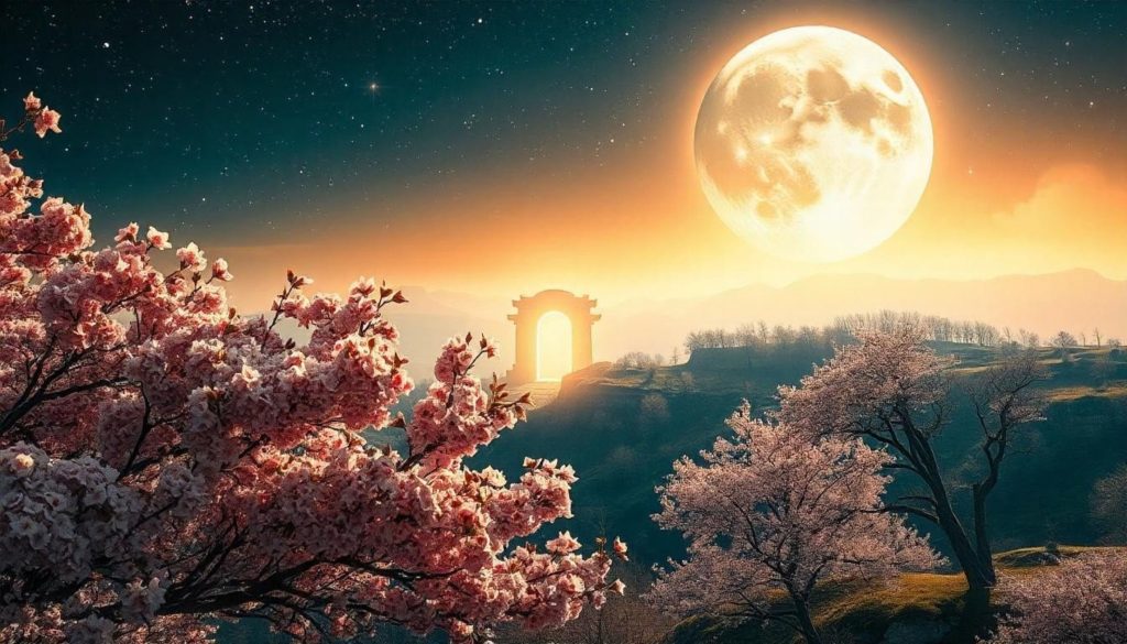 Luna Plină Roz în Balanță BINECUVÂNTARE