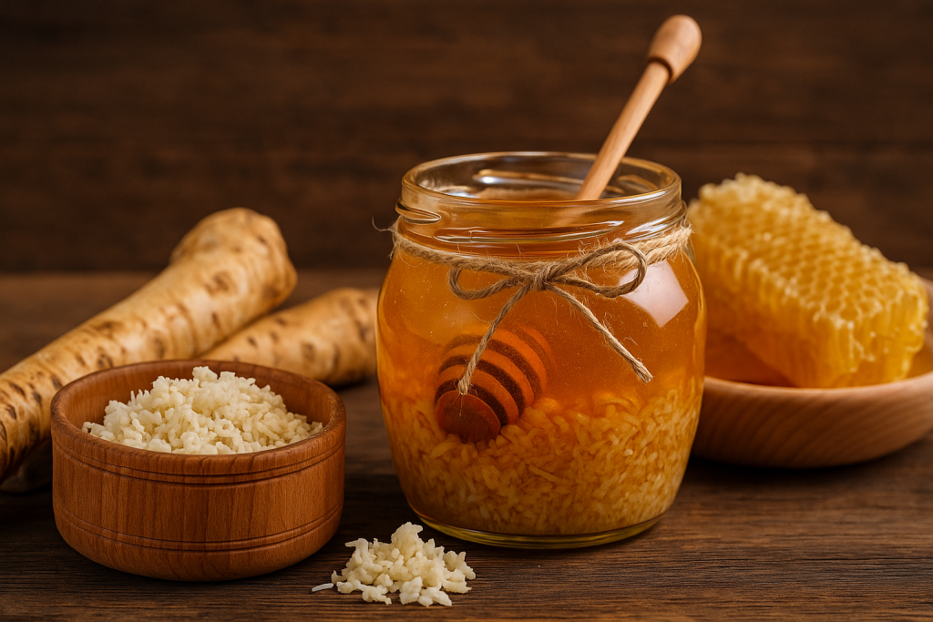 Siropul naturist cu HREAN și MIERE