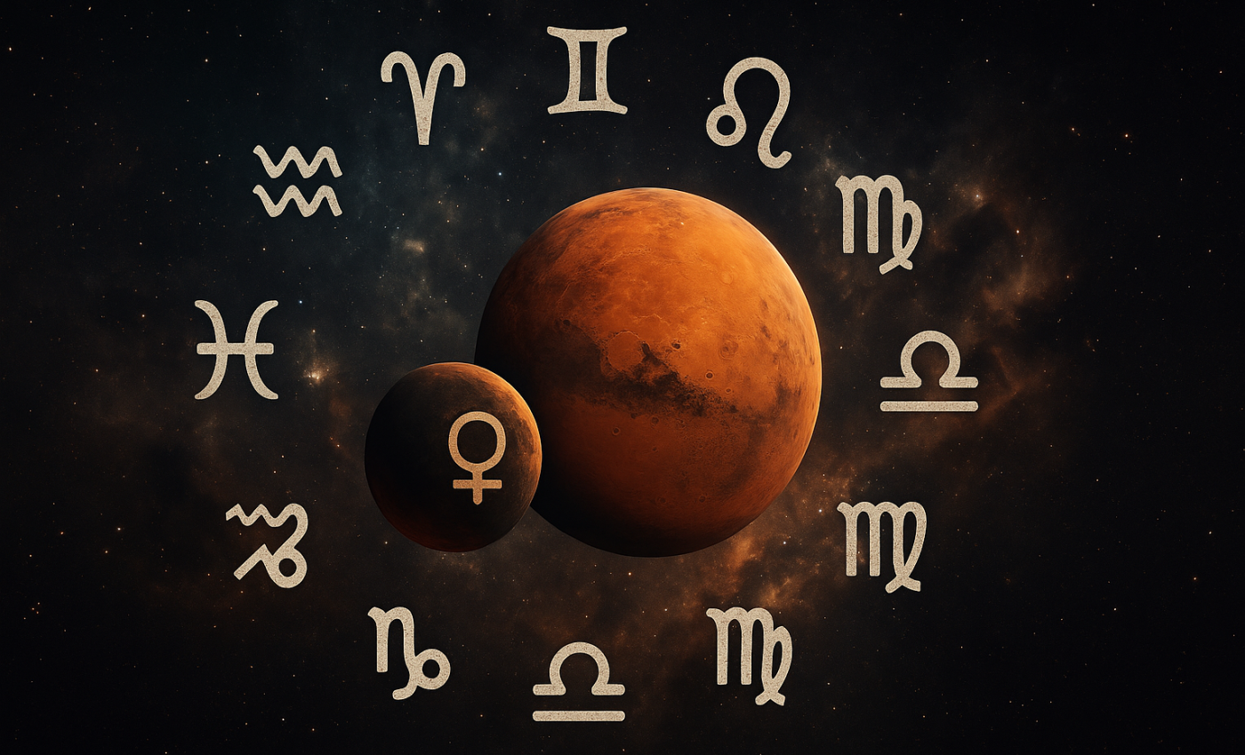 conjuncția Marte – Nodul destinului Sud