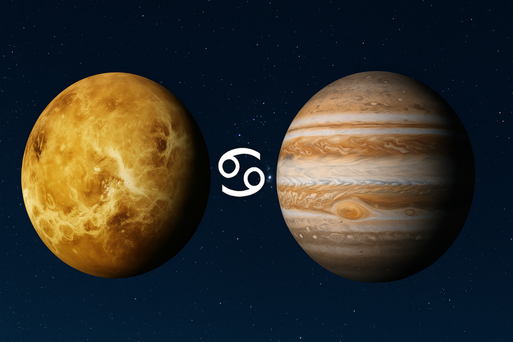 Venus și Jupiter în Rac după 12 ani