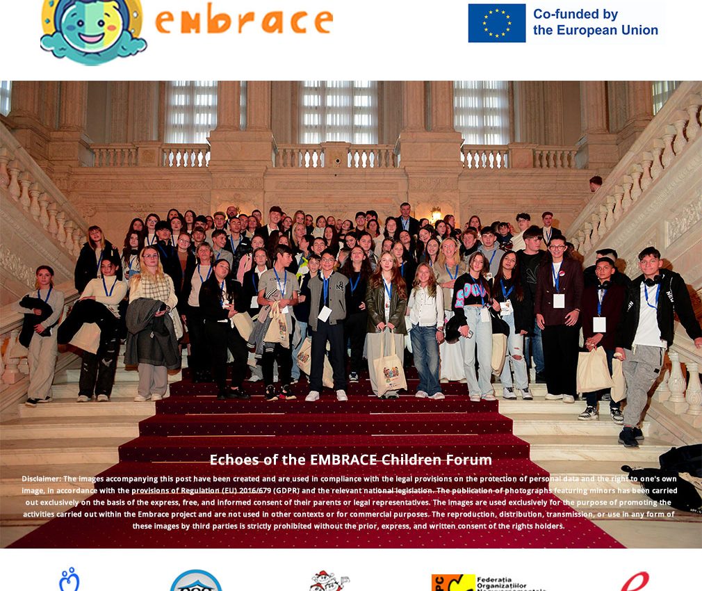 Forumului Copiilor și Tinerilor EMBRACE