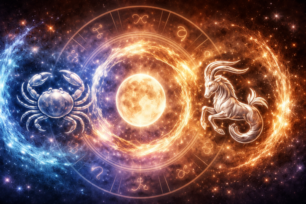 Axa destinului karma Racul și Capricornul