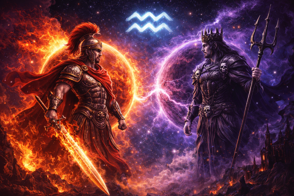 Marte și Pluto în Vărsător 27 ianuarie