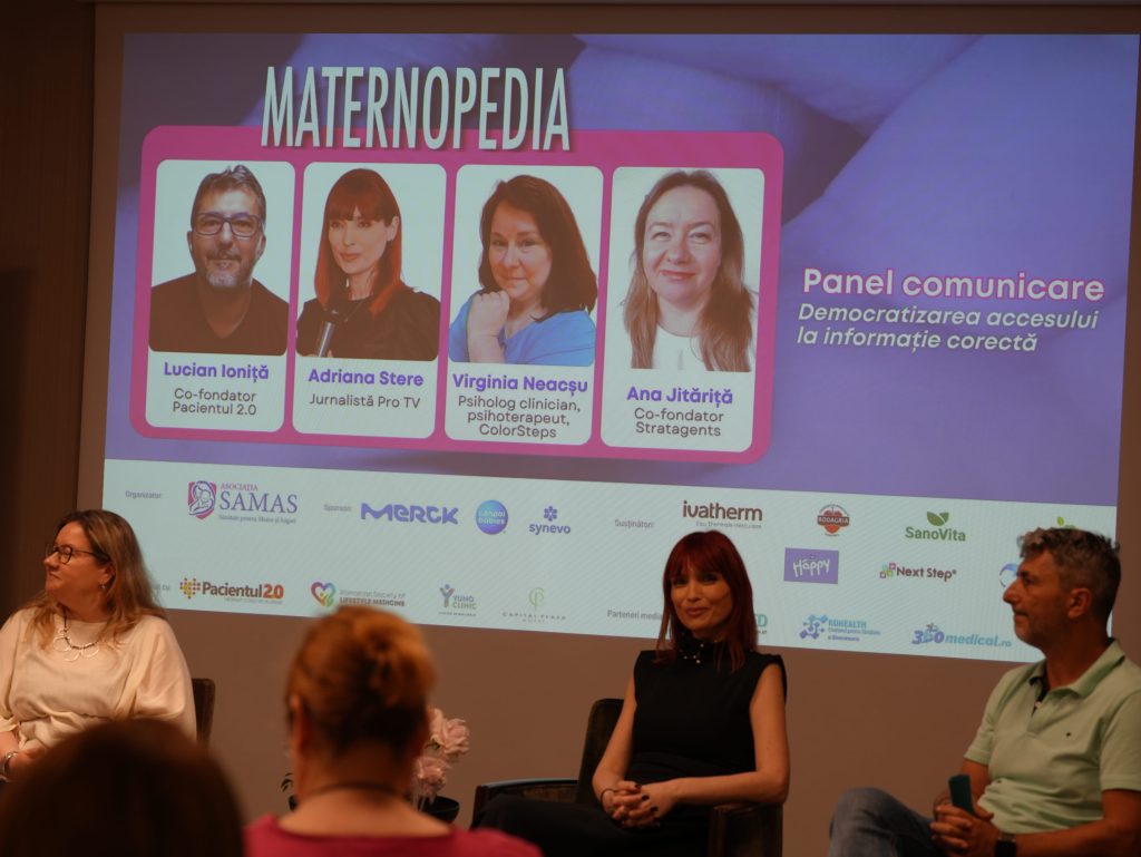 MATERNOPEDIA 2026 - front comun pentru știință, prevenție și adevăr medical BUCUREȘTI, 26 mai - Sute de profesioniști din domeniul perinatal (medici, asistente medicale și moașe) s-au reunit pe 21 și 22 mai la MATERNOPEDIA 2026, conferință organizată de Asociația SAMAS ca parte a programului său de formare medicală continuă, ajunsă la cea de-a XIII-a ediție. Tema centrală a acestui an, „Dezinformarea în medicină ca barieră terapeutică”, a deschis un dialog curajos despre modul în care „infodemia” și miturile din online fragilizează relația medic-pacient și blochează tratamente vitale. Lucrările conferinței au fost deschise de prof. univ. dr. Adrian Streinu-Cercel, președintele Comisiei de Sănătate a Senatului României, prof. dr. Carmen Orban, membră a Comisiei de Sănătate din Senatul României, și Diana Stoica, membră în Comisia de Sănătate a Camerei Deputaților, prezenți la conferință. De asemenea, au fost transmise mesaje din partea prof. univ. dr. Alexandru Rafila, președintele Comisiei de Sănătate din Camera Deputaților, și a președintei Colegiului Medicilor din România, prof. univ. dr. Cătălina Poiană. „Tema conferinței reflectă una dintre marile provocări ale medicinei actuale. Lupta cu dezinformarea în sănătate înseamnă, înainte de toate, protejarea pacientului, înseamnă siguranță pentru pacientul nostru, înseamnă o întărire a relației medic-pacient și o creștere a încrederii atât în profesia medicală, cât și în actul medical. Colegiul Medicilor din România susține constant necesitatea medicinei bazate pe dovezi și, totodată, o comunicare responsabilă în spațiul public și, poate cel mai important lucru, nevoia unui dialog corect și constant între medic și pacient. Pentru că, într-o perioadă în care tehnologia și inteligența artificială se dezvoltă rapid, poate că este nevoie, mai mult ca oricând, de discernământ, de responsabilitate și de păstrarea relației corecte și de încredere între medic și pacientul său”, a declarat prof. dr. Cătălina Poiană, președinta Colegiului Medicilor din România. „Într-un context în care părinții sunt expuși constant la mituri medicale, pseudoștiință și informații neverificate, conferința MATERNOPEDIA a devenit un spațiu de dialog, clarificare și actualizare profesională pentru personalul medical. Inflația de informații din mediul online face ca formarea continuă să nu mai însemne doar acumularea de cunoștințe noi, ci și capacitatea de a filtra informațiile false, pentru a le putea oferi pacienților claritate, siguranță și încredere”, a declarat Sînziana Ioniță-Ciurez, director executiv al Asociației SAMAS. La conferință au participat peste 40 de speakeri din România și din străinătate — neonatologi, pediatri, ginecologi, reprezentanți ai autorităților, jurnaliști și membrii din societatea civilă. Prezentările și panelurile de dezbatere au abordat teme actuale, precum: ● rolul moașei și al personalului medical în sprijinirea deciziilor informate; ● miturile frecvente legate de îngrijirea nou-născutului; ● extinderea screeningului neonatal pentru diagnostic precoce; ● scăderea acoperirii vaccinale în România și combaterea miturilor despre vaccinare; ● influența rețelelor sociale asupra încrederii în medic și asupra deciziilor părinților; ● utilizarea inteligenței artificiale în decizia medicală și riscurile autodiagnosticării; ● obezitatea infantilă și prevenția timpurie. Succesul acestei ediții reconfirmă importanța colaborării dintre mediul medical, organizațiile de sănătate și partenerii care investesc constant în educația medicală continuă și în dezvoltarea noilor generații de specialiști. Conferința a evidențiat nevoia unor abordări interdisciplinare, bazate pe informare corectă, prevenție și acces la resurse validate științific, într-un context în care deciziile legate de sănătatea copiilor și a familiei sunt influențate tot mai mult de mediul digital și de dezinformare. În zilele următoare, pe platforma noastră www.maternopedia.ro, vor fi disponibile materialele prezentate, rezumatele sesiunilor științifice și galeria foto de la eveniment. Evenimentul a fost moderat de Ana Măiţă, consilier pentru drepturile mamelor.