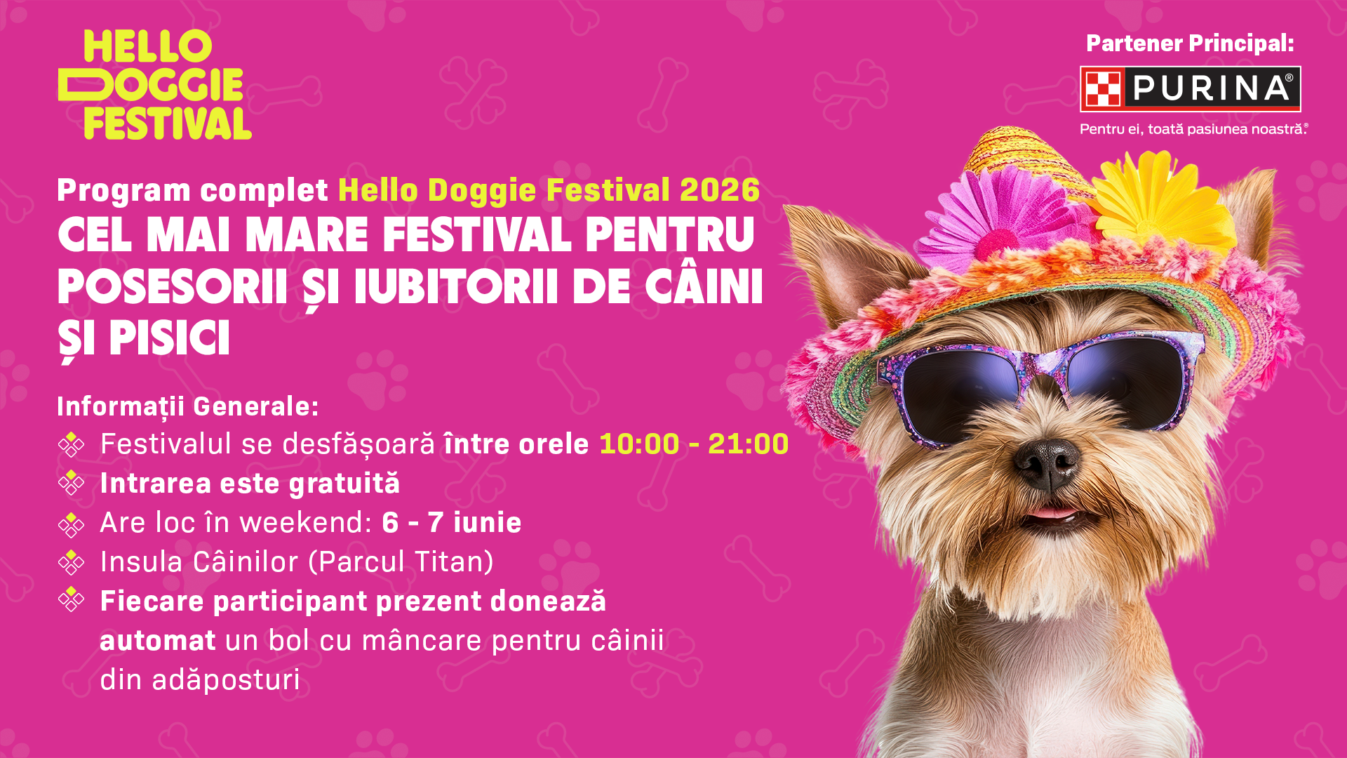 Programul pe ore Hello Doggie Festival