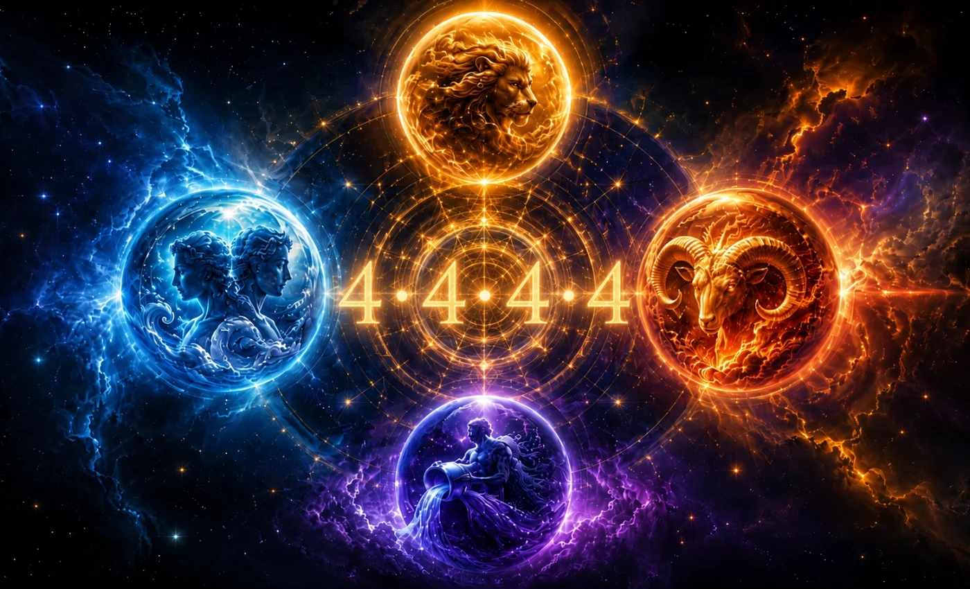 Codul cosmic 4:4:4:4 planete zodii