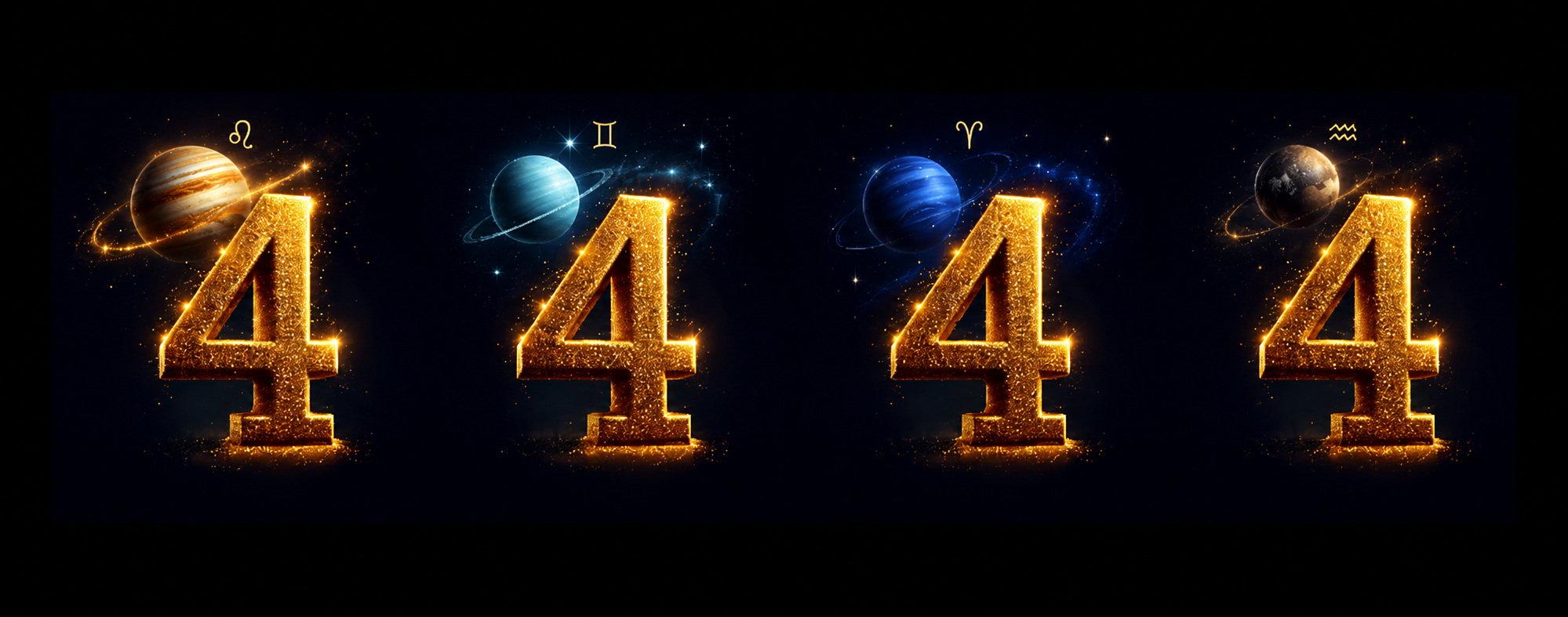 Codul cosmic 4:4:4:4 planete destin zodii
