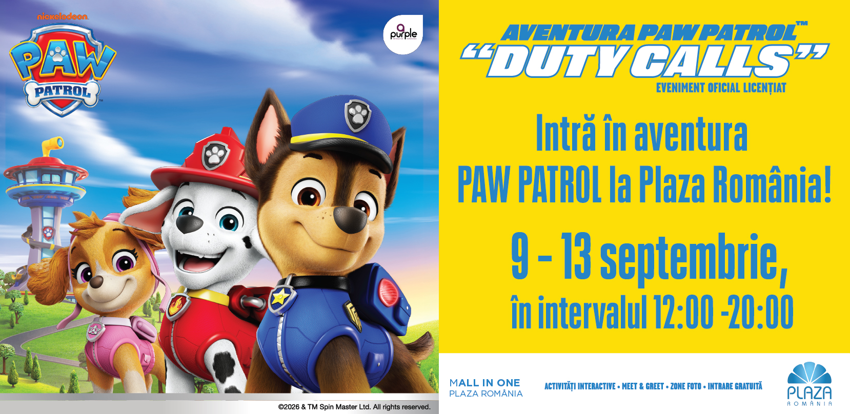 Plaza România PAW Patrol