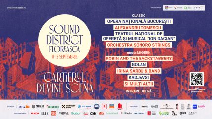 Sound District Floreasca debutează vineri, 11 septembrie, cu Teatrul de Operetă „Ion Dacian” și Robin and the Backstabbers 
