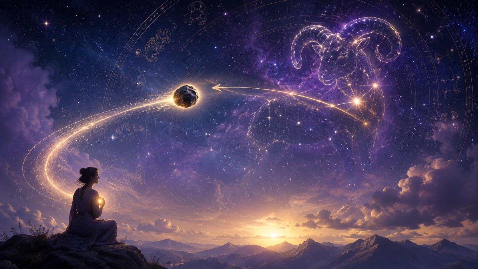 Chiron retrograd în Berbec zodii